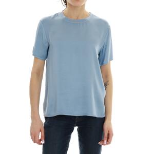 BLUSA IN VISCOSA KING KONG AZZURRO